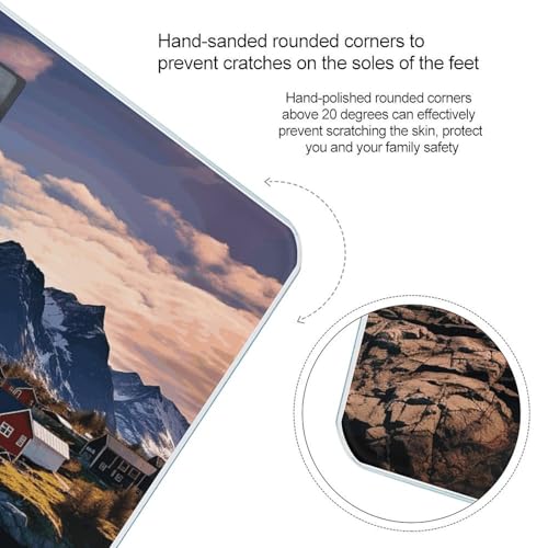 Báscula digital Norway Islands con pantalla LCD grande miniatura 4