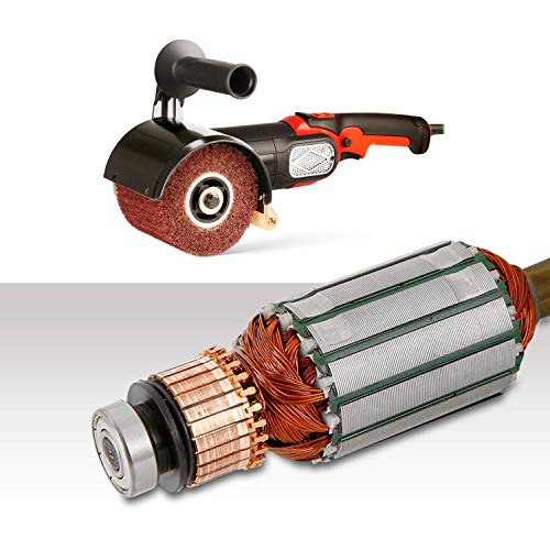 Burnishing Polishing Machine, Zfe 1200W 110V Burnishing Polishing Machine Polisher/Sander Set With 4Pcs Non-Woven Burnishing Wheels (80# 120# 240# 360#) For Metal And Stainless Steel Polishing #TOP4