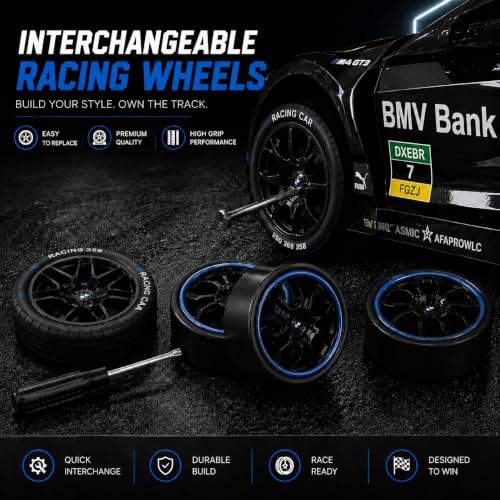 Image of Nextronix 40 km /h High-Speed 1:16 Scale 4WD RC Drift Car | 2.4GHz Remote Control Racing Car with LED Lights & Rechargeable Battery | Stealth Black Edition