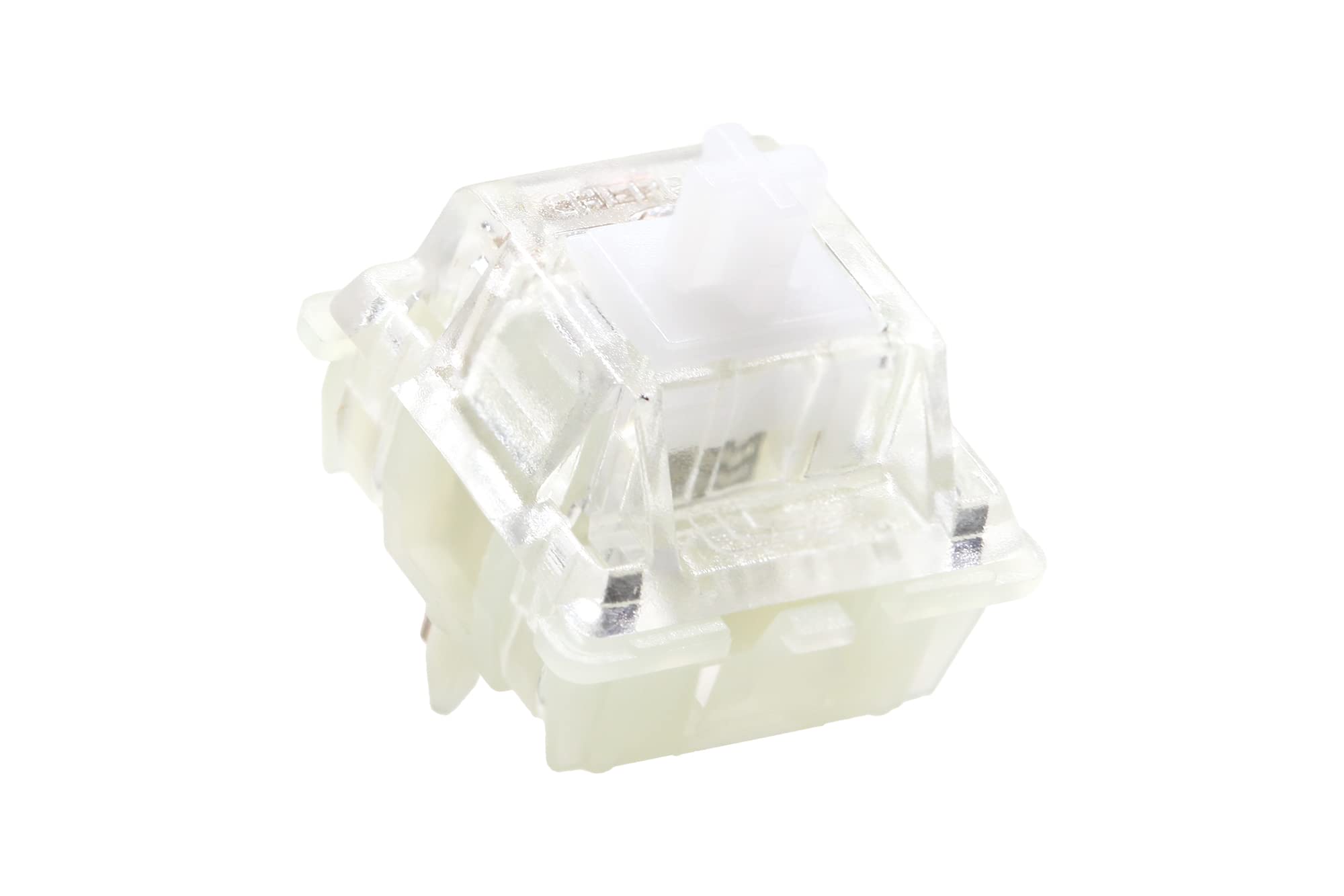 KPREPUBLIC Cherry MX RGB Ergo Clear Switch Tactile 5pin SMD RGB 40g 55g Switch for Mechanical Keyboard eogo Milky White Clear Factory Lubed(MX RGB Ergo Switch(Factory Lubed) x110)