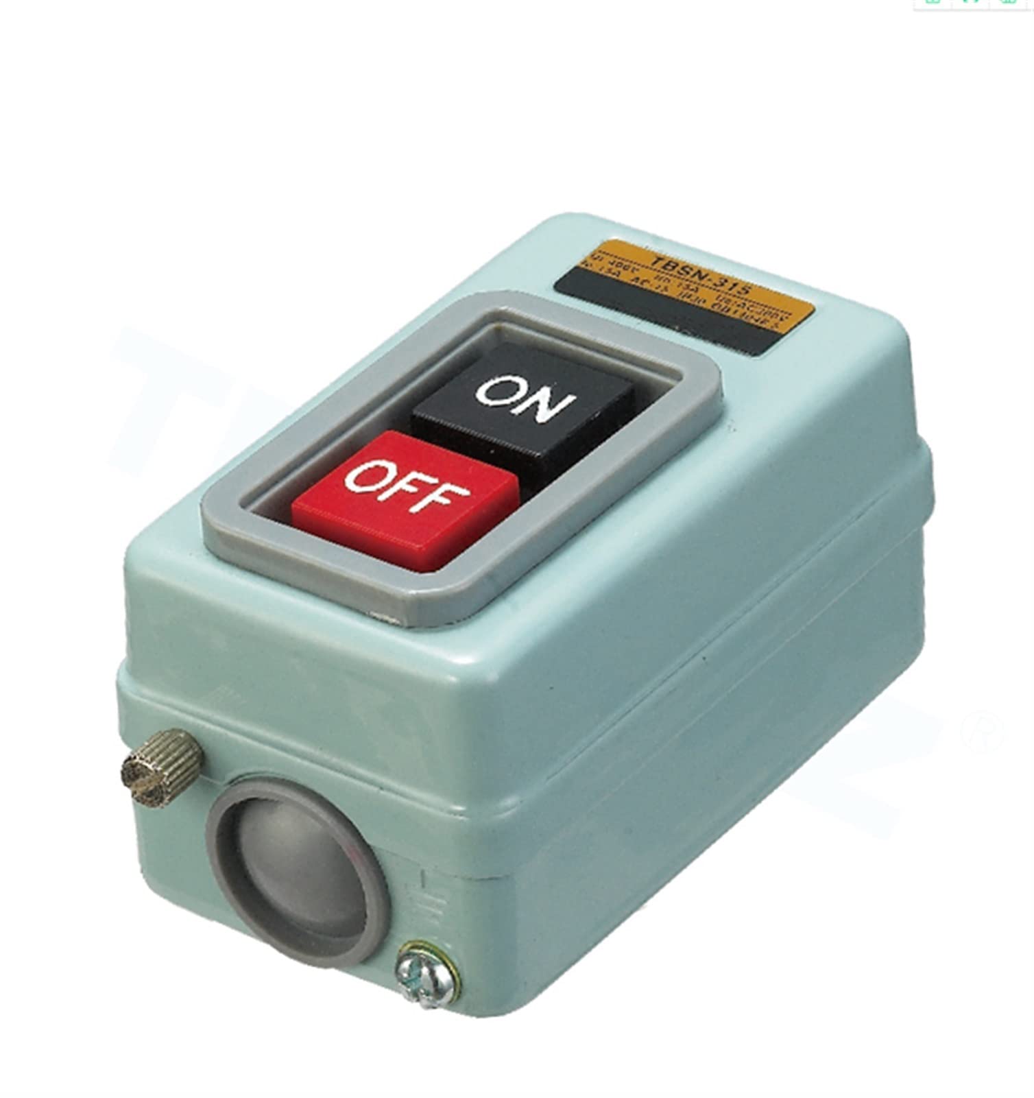 Interrupteur de démarrage TBSN-315 robuste 3P AC 380V 15A à boutons poussoirs