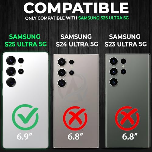 Image of AESTMO Samsung Galaxy S25 Ultra 5G Back Cover | 360 Protection | Crystal Clear Hard Back Transparent | Bumper Case for Samsung Galaxy S25 Ultra 5G (PC+TPU, Black Bumper)