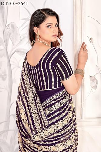 Sari georgette indien héritage et tradition pour célébration unique
