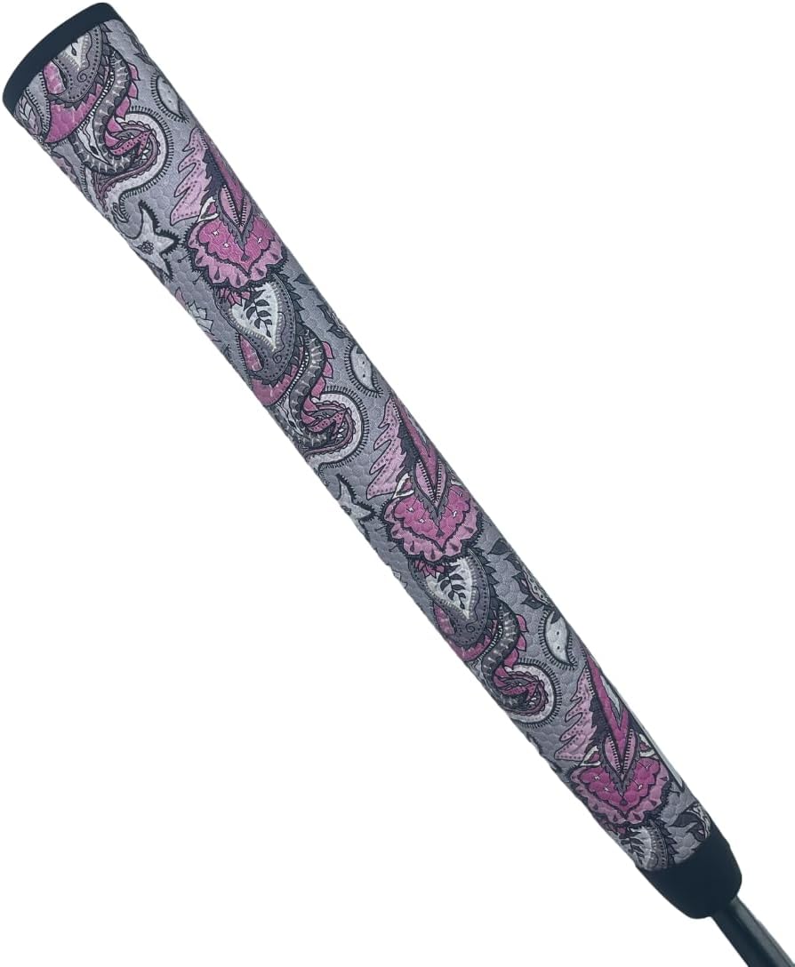 Jackputts Midsize Pistol Putter Grip - Golf Club Grips for Men, Women and Juniors - Multiple Designs to Bring Fun and Style to the Course