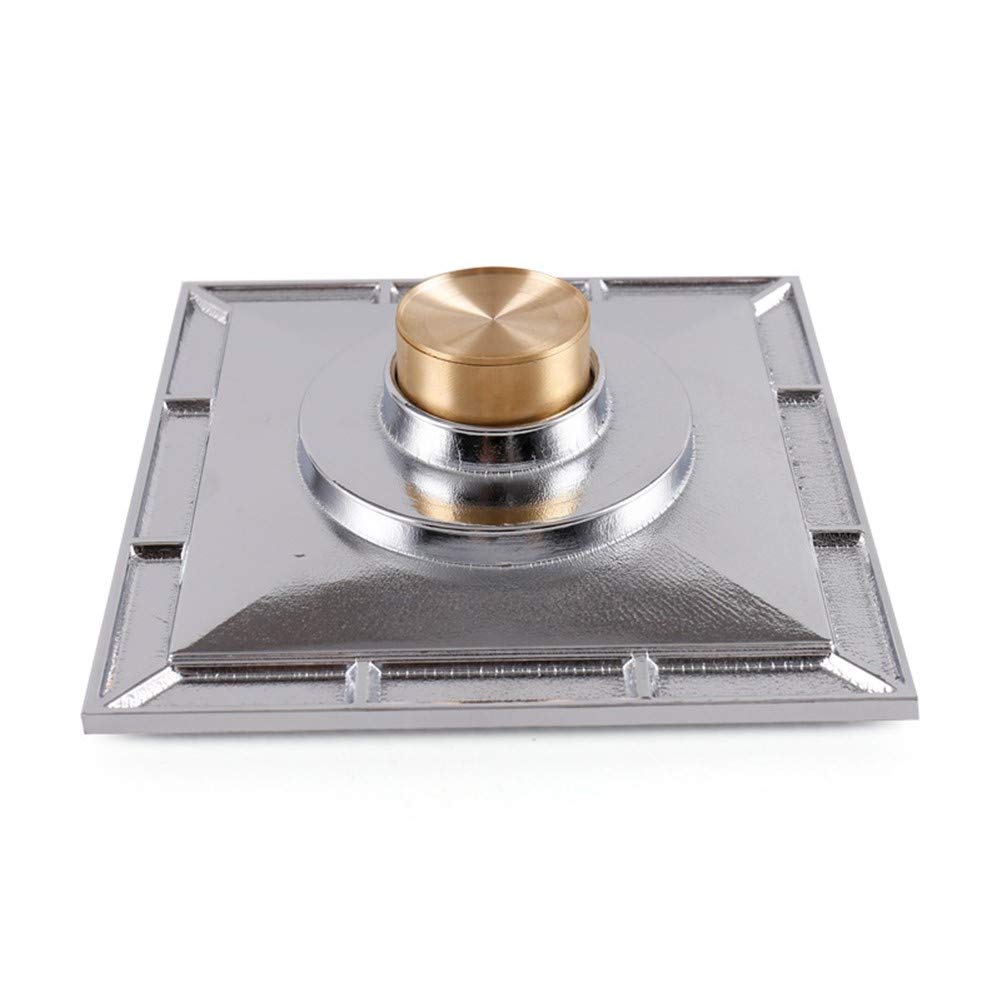 Desagüe de Ducha Cuadrado de latón de 6 Pulgadas con Tapa extraíble, desagüe de baño con Filtro para Cocina, baño, Garaje y sótano.