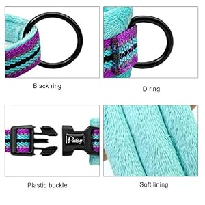 Didog soft flannel padded dog vest harness escape proofquick fit reflective dog strap harnesseasy for walking training xschest 15 18 mixed blue  urban country home decor