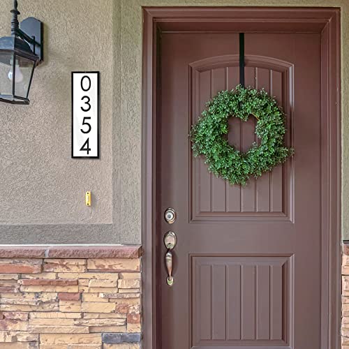 House Address Plaques Metal Address Sign House Numbers Mailbox Number Personalized Address Signs For House Home Hotel Office Garden Decorative Wall Plaque Housewarming Gift (11.81 X 3.15, Black) #TOP5