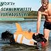 Voarge Hundeschwimmweste für Haie, Hundeschwimmweste mit Griff und Reflektor, Sicherheitsweste für Haustiere (Orange, XS)