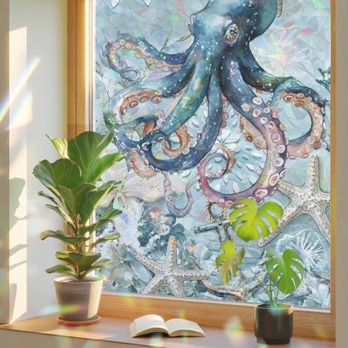 Vinilo Decorativo para Ventana Efecto Arcoíris 17.7x39.3 pulgadas miniatura 1