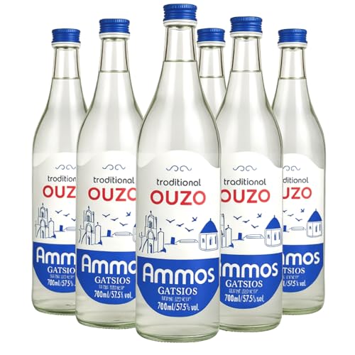 Ouzo griechischer Uzo Ammos 6x 700ml – Produktansicht 1