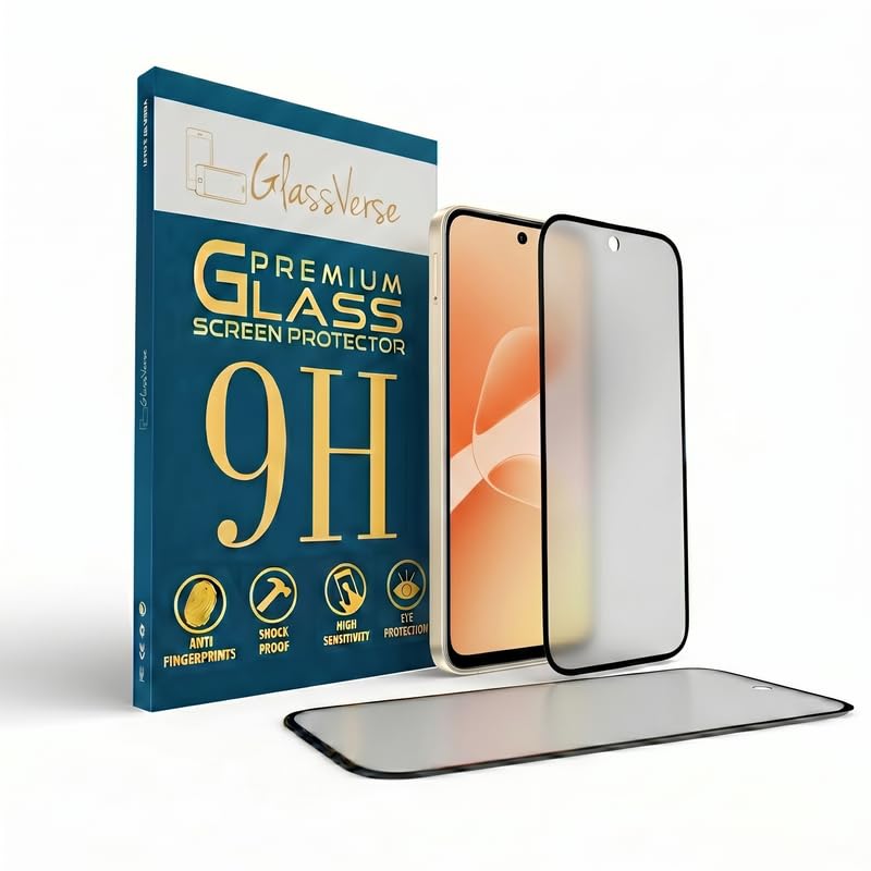 Image of GlassVerse D+ Matte Tempered Glass With 18H Hardness For Infinix Hot 60 5g (Pack Of 2) with Free Installation Kit. Full screen Coverage - 6.7 inch