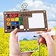 DAJASD Mini Aquarell Set, 24 Farben Portable Watercolor Palette Set, Tragbare Aquarell Palette, 15 Gitter Skizzenbuch Palette aus Holz, mit 2 Aquarellpapier, 2 Aquarellpinsel, Clips