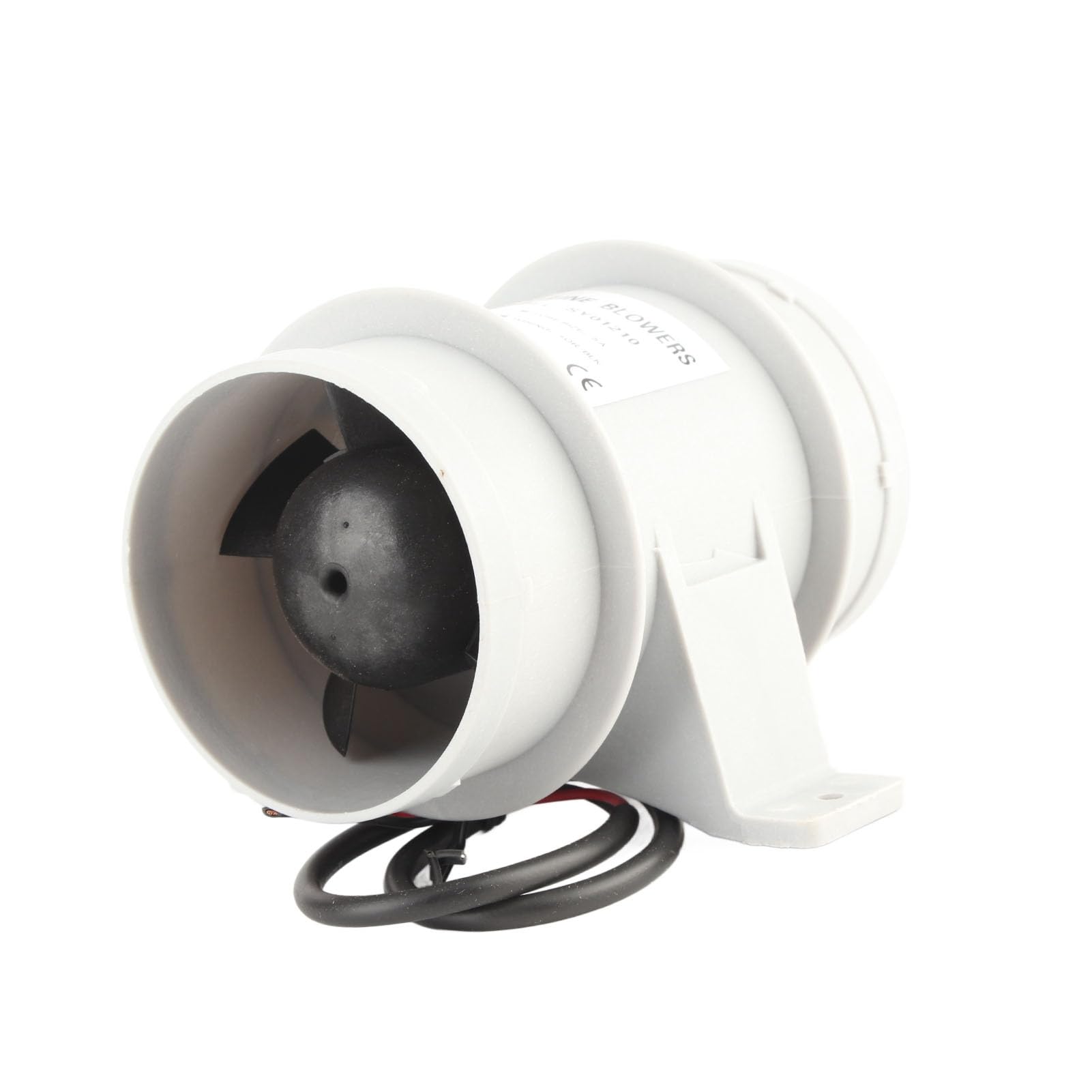 Wakects Ventilateur de Ventilateur en Ligne de 3 Pouces, de Ventilation à Air Silencieux 12V Silencieux pour Bateaux de Yachts, Souffleur d'air de Cale Marine, Haute Performance