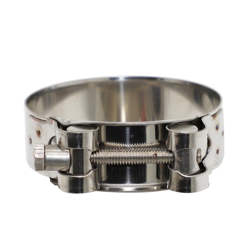 Zaciski wydechowe, Zacisk V-Band ze stali nierdzewnej Uniwersalny zacisk węża śrubą T 1/2 cala, szerokość pasma 17 mm-103 mm(20MM-22MM)