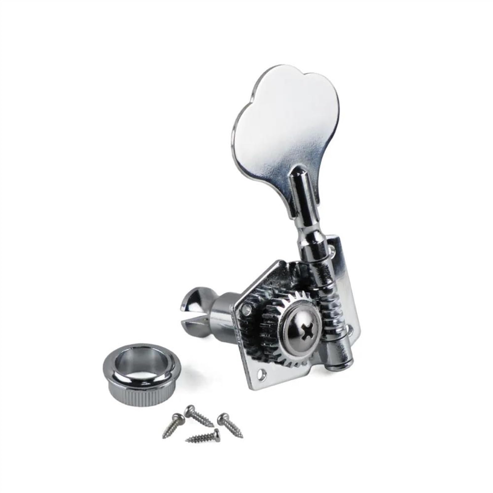 Gitarren Saiten Stimmwirbel Stimmgerät 5 Stücke Vintage Open Bass Mechaniken 4L 1R Tuning Pegs Schlüssel Chrom Für 5 Saiten Bass Gitarre