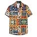 Produktbild Herren Kurzarm Shirt Einfarbig Freizeithemd Casual Hemden Leichte Atmungsaktives Bequem Leinen Sommerhemden Loose Fit (5XL,12Gelb)