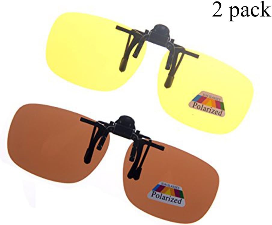 Clip On Sunglasses Polarized Driving Glasses,Shileded Retro Night Vision Outdoor