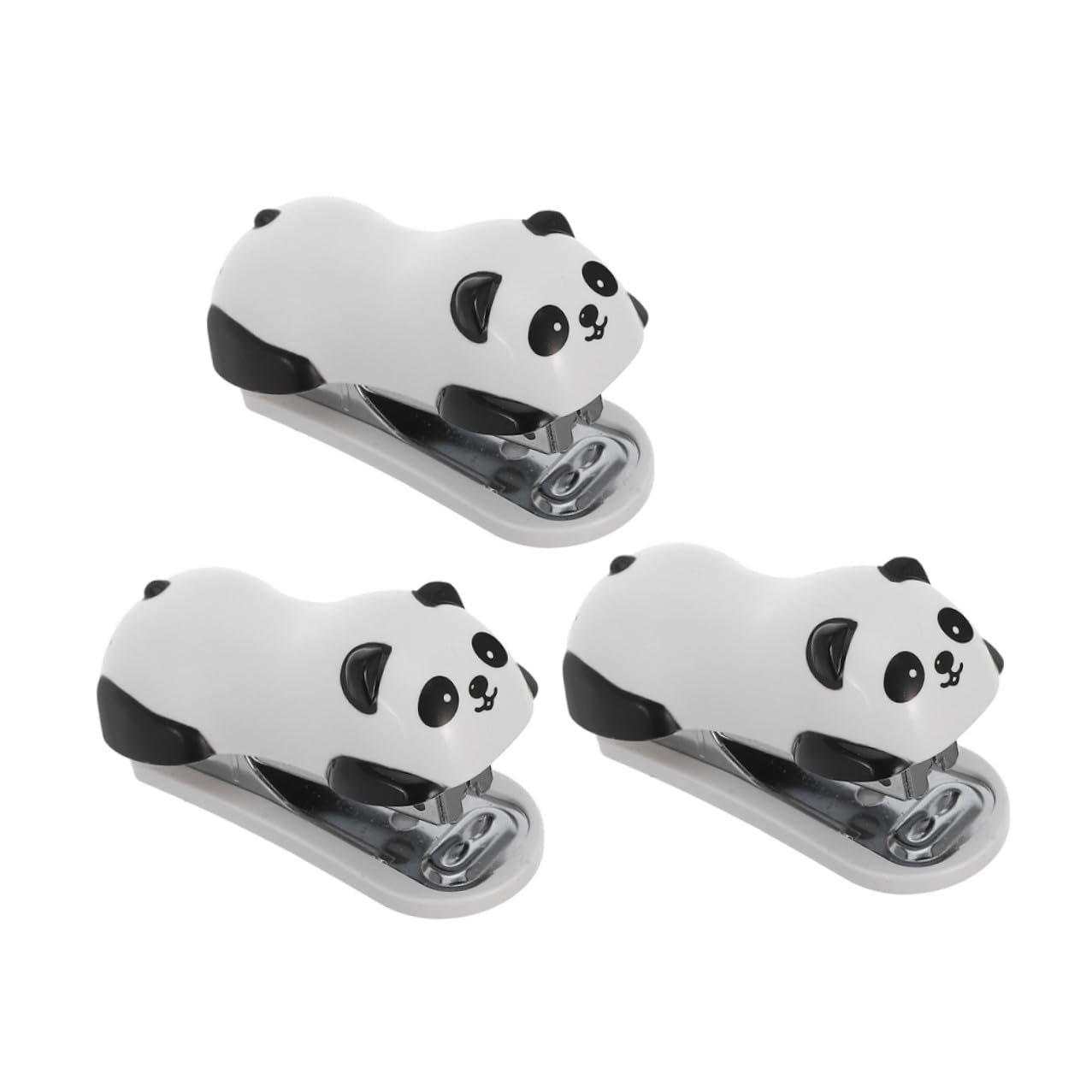 15 Pezzi Mini Cucitrice da Tavolo Forma Panda Spillatrice Portatile Piccola per Ufficio Scuola e Casa Design Carino e Funzionale per Scrivania