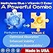 Bluesun Methylene Blue Capsules - Supplement with Vitamin C Ester, 90 Capsules, Pharmaceutical USP Grade, Third-Party Tested, Manufactured in The USA