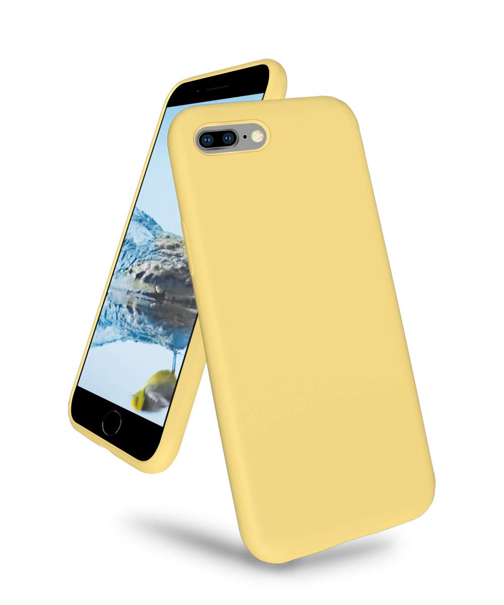 K TOMOTO Compatible with iPhone 8 Plus/7 Plus Case (5.5"), [Drop Protection] [Anti-Scratch] Shockproof Liquid Silicone Anti-Fingerprint Cover with