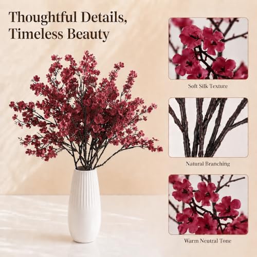 Image of Mandy's 6 Bundles Artificial Mauve Baby's Breath Flowers