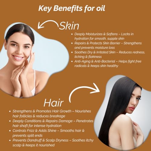 Image of Khadi Coconut Oil For Skin & Hair 100ml | Pure & Natural Oil for Hair Growth & Nourishing Skin Care | Non Sticky, Paraben & Mineral Oil Free | For All Hair Types | Daily Use for Men & Women