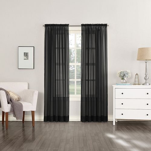 Empire Home Fashion Elegance (2) Panels Sheer Window Curtains Drapes Set 84