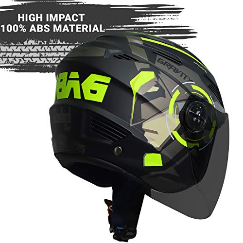 Image of Steelbird SBA-6 7Wings Gravity Open Face ISI Certified ABS Helmet