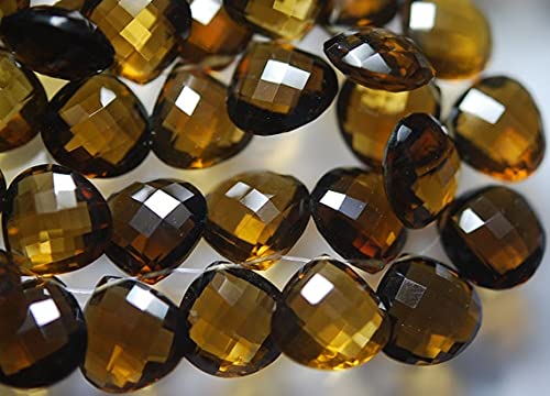 Quartz bière en cœur de 14mm, la pierre idéale pour vos bijoux d'été