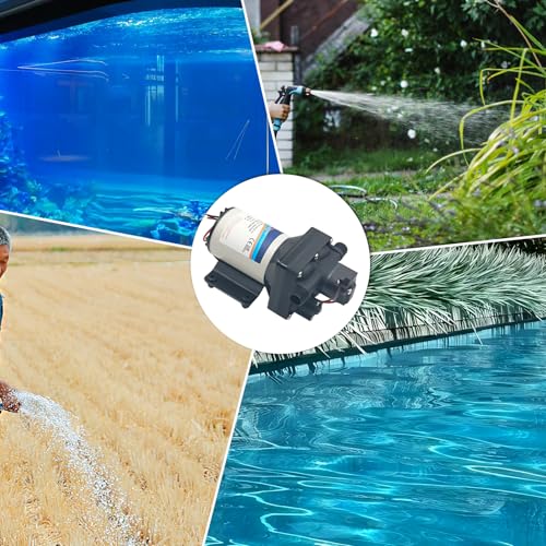 Image of 4138-111-E65 4138-111-A65 Water Pump 3.0 GPM, 55 PSI, 12 VDC, Self-Priming up to 6 Feet, Water Delivery Pump for RV, Garden, Camperor Marine Use