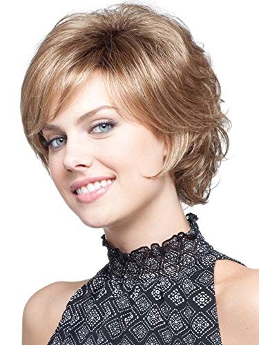 Noriko Sandie Wig Color Pecan Brown Wigs 6" Short Playful Shag Textured Bob Tousled Volume Synthtic Average Cap Bundle MaxWigs Hairloss Booklet
