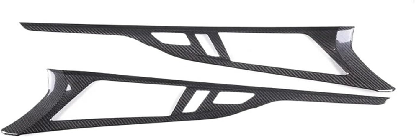 Compatible With BMW 8 Series G14 G15 G16 2018-2023 Real Carbon Fiber Car Door Handle Decorative Frame Sticker Interior Accessories(Black)