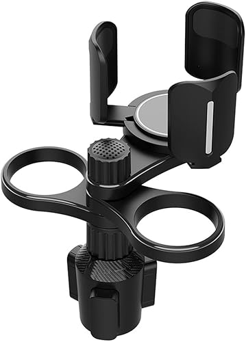 Miniatura 9 de Expansor de portavasos de automóvil 3 en 1 con base ajustable, portavasos y organizador multiusos para automóvil, accesorios esenciales para viaje