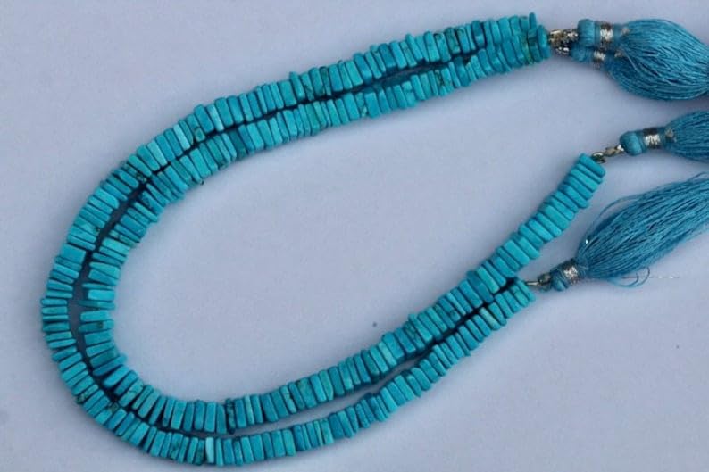 Perles heishi naturelles lisses 5mm : composant idéal création bijoux DIY.