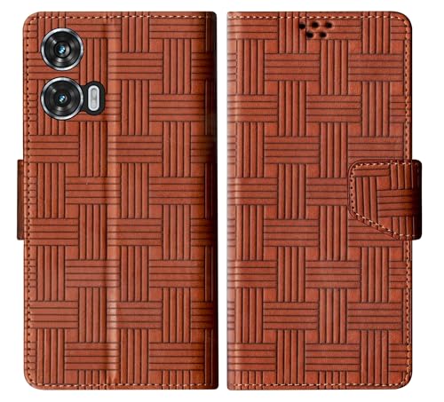 Image of SBMS Flip Cover for Motorola Moto Edge 50 Fusion 5G / Moto G96 / Moto G85 Back Cover Case with Magnatic Closure|Inbuilt Stand|Card & Money Pocket (Mat Tan)