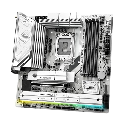 Image of ASRock B860M Steel Legend WiFi 6E B860 LGA1851 Intel Core Ultra DDR5 8666 MHz 256GB M.2 Micro ATX Motherboard Thunderbolt SATA3 6.0 Gb /s PCIe 5.0