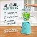 Nostalgia Frozen Drink Maker and Margarita Machine for Home - 128-Ounce Slushy Maker with Stainless Steel Flow Spout - Easy to Clean and Double Insulated - Aqua