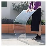 Qulamrdk Placas de Policarbonato Transparente, Resistente UV Paneles para Tejado for Invernaderos Jardines Garaje Marquesinas Exterior Fácil de Doblar y Cortar(0.6x2m/1.97x6.56ft)