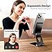 TOPGO Cell Phone Stand, [Stable & Height Adjustable] Foldable Cellphone Holder for Desk, Office Desktop, Bedside Table, Compatible with iPhone 14/Smartphones/iPad Mini (Black)