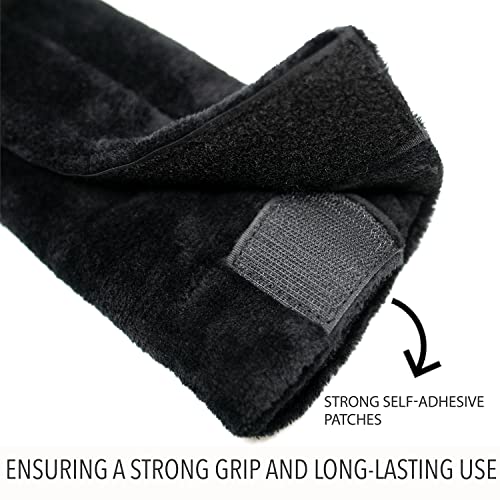Empwrus Wheelchair Armrest Pads For Sore Relief - Comfortable Self-Adhesive Foam Cushion Padding For Long-Lasting Use - Padded Wheelchair Arm Rest Covers Suitable For Wheelchairs & Crutches (Black) #TOP3