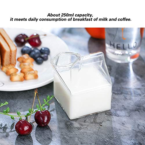 Shanrya Taza De Leche, Vasos De Agua Transparentes, para Té, Café, Leche, Zumos De Frutas, Bebidas Home Cafe - Imagen 6