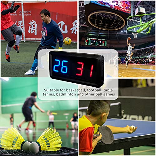 Tableau de score d'intérieur LED avec télécommande pour billard et volley - 5