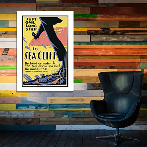 Poster de voyage encadré grand format mat déco murale sans reflet