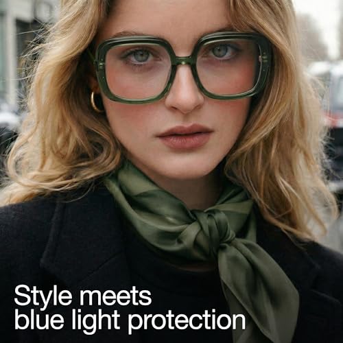 Image of miyya Blue Light Blocking Glasses for Women, Blue Light Glasses for Women Oversized Fashion Glasses