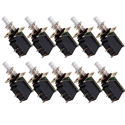 Switch 10 Pcs Latching SPST Push Button Power 2Pin Switch SW-3 Switches ...