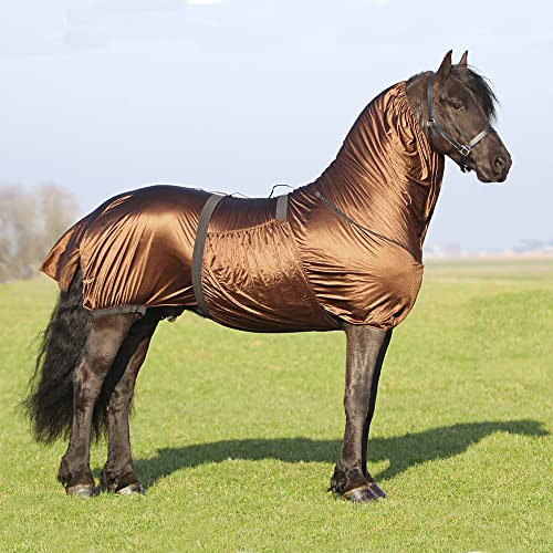 Ekzemdecke Pferd | Geeignet für Friesen und Barockpferde | Schutz vor Insektenstichen | Atmungsaktiv & schnelltrocknend | Schutz vor UV-Strahlen | Pflegeleicht