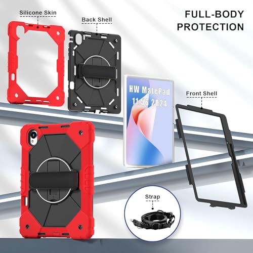 Coque Huawei MatePad 11.5S 2025 rouge protection robuste TPU