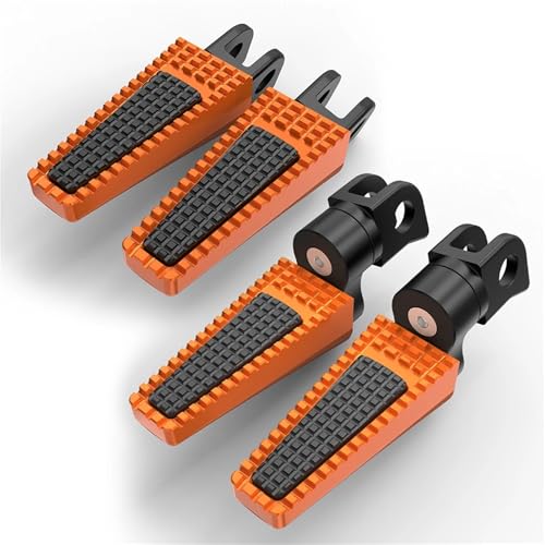 Repose-pieds moto orange réglables avant arrière pour Yamaha YZF-R1 2000-2011 et YZF-R6 2003-2020
