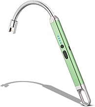 MEIRUBY Electric Lighter, Rechargeable Candle Lighter, Windproof & Splashproof, Green