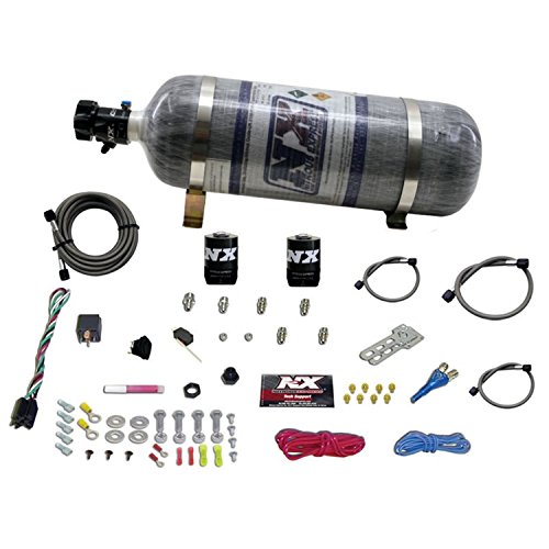 Nitrous Express - E85 Universal Single Nozzle Nitrous Kit for EFI w/Composite Bottle (20915E85-12)